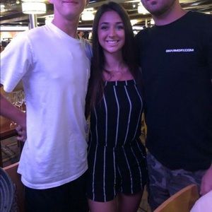 Off the shoulder quarter sleeve romper